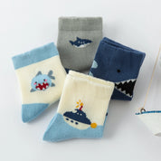 Baby’s Ocean Adventure Crew Socks 4-Pack