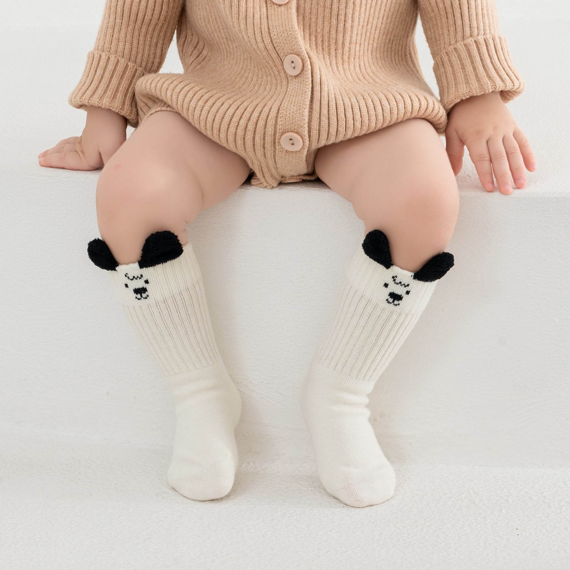 Babies Bouclé Bear Socks-4 Pack - Weavasocks