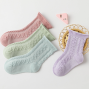 Baby’s Summer Pastel Mesh Socks 4-Pack