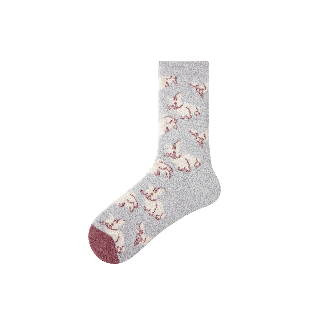 Fuzzy Bunny Socks