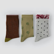Women's Retro Modern Mesh Crew Socks (3-Pack) - sock set showing breathable mesh comfort
