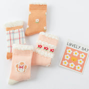 Baby & Toddler Sweet Bunny Garden Socks 4-Pack - sock set showing secure grip comfort