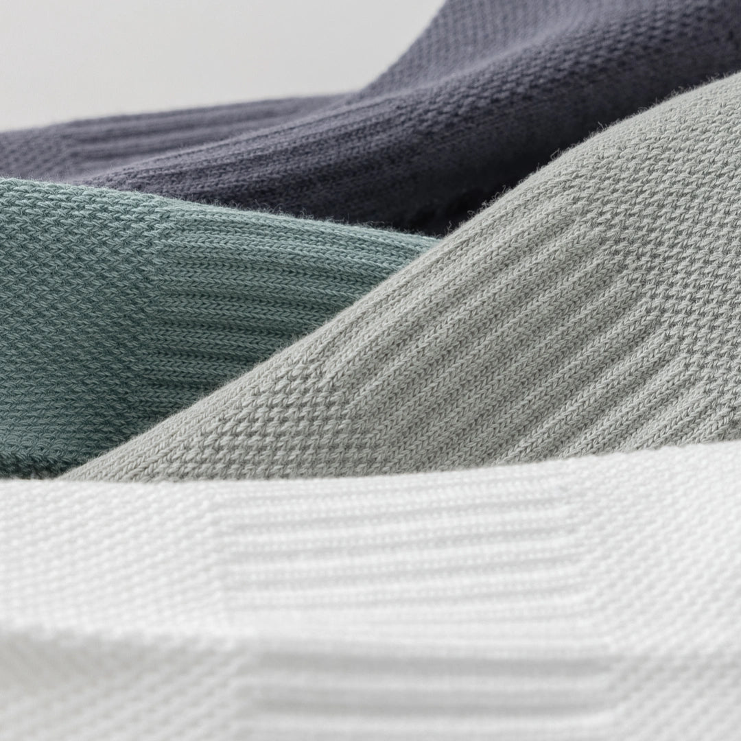 Men's 92% Cotton Non-Slip Yoga Ankle Socks - product photo showing secure grip comfort