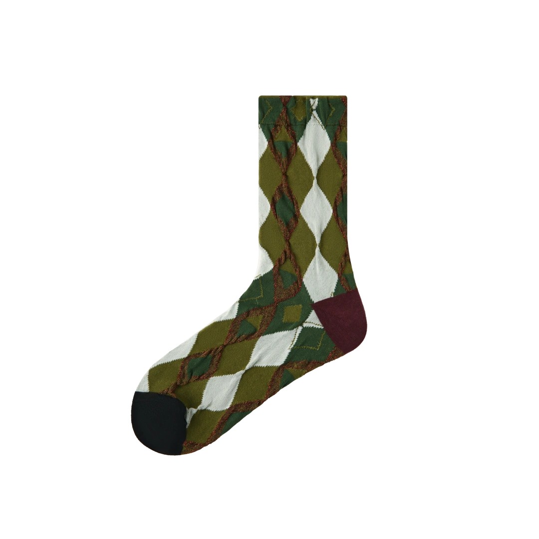 Jacquard Crew Socks