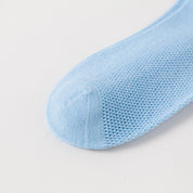Kids' 99% Cotton Ultra-Soft Mesh Crew Socks (4-Pack) - sock set showing breathable mesh comfort