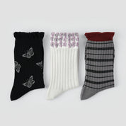 Women's Metallic Shimmer Mesh Crew Socks (3-Pack) - sock set showing breathable mesh comfort