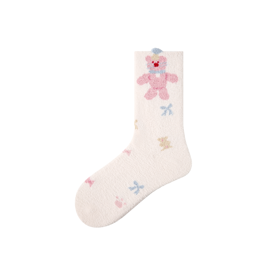 Fuzzy Bear Socks