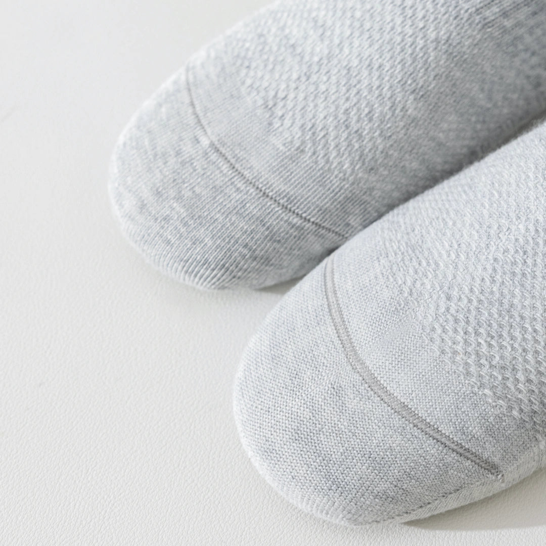 "Titan Mesh" Big & Tall Men's Crew Socks - product photo showing breathable mesh comfort