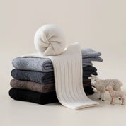 Men's 98% Merino Wool Mid-Weight Ribbed Crew Socks