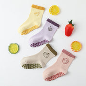 Baby’s First Journey Non-Slip Floor Socks with 4-Pack