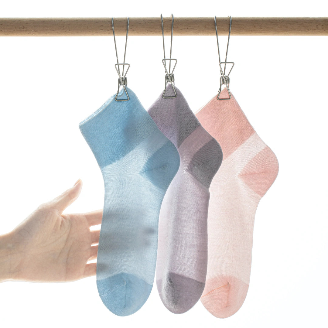 Women's 10% Mulberry Silk Ultra-Thin Cooling Quarter Socks