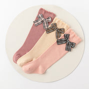 Baby’s Cute Bow Knee-High Socks 3-Pack