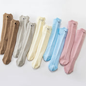 Baby’s Pastel Pals' 3D Ear & Minimalist Face Knee-High