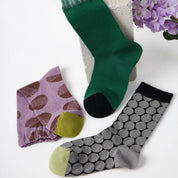 Women's Geometric Mesh Crew Socks (3-Pack) - sock set showing breathable mesh comfort
