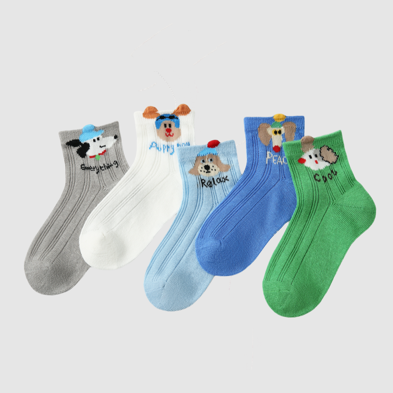 Kids' Canine Color Block-5 Pack