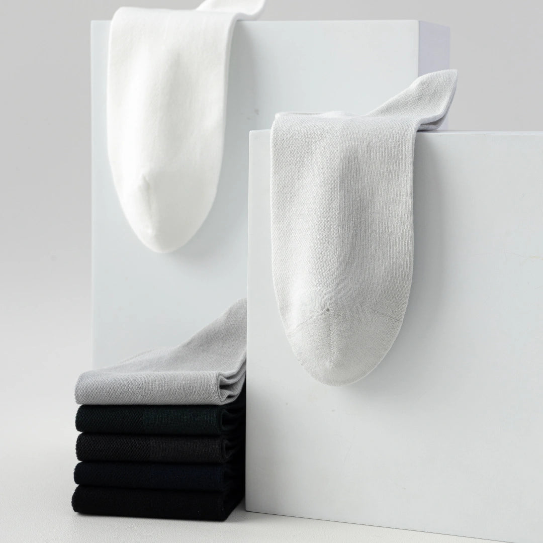 Men's 99% Supima® Cotton Breathable Mesh Low Cut Socks - product photo showing breathable mesh comfort