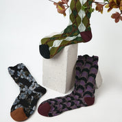 Jacquard Crew Socks