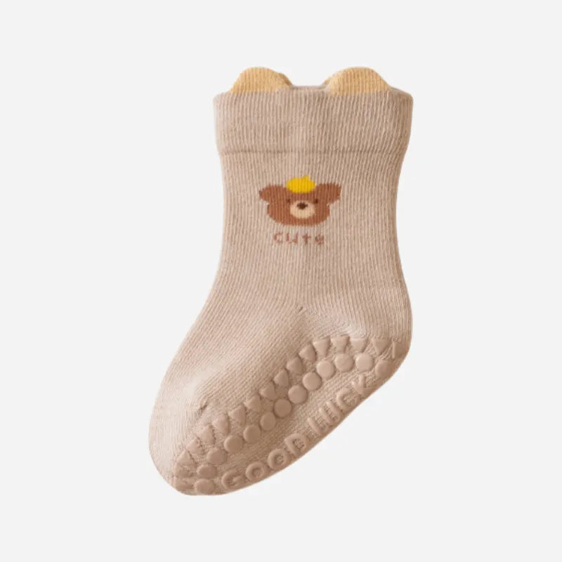 Babies Lucky Pals Grip Socks-3 Pairs