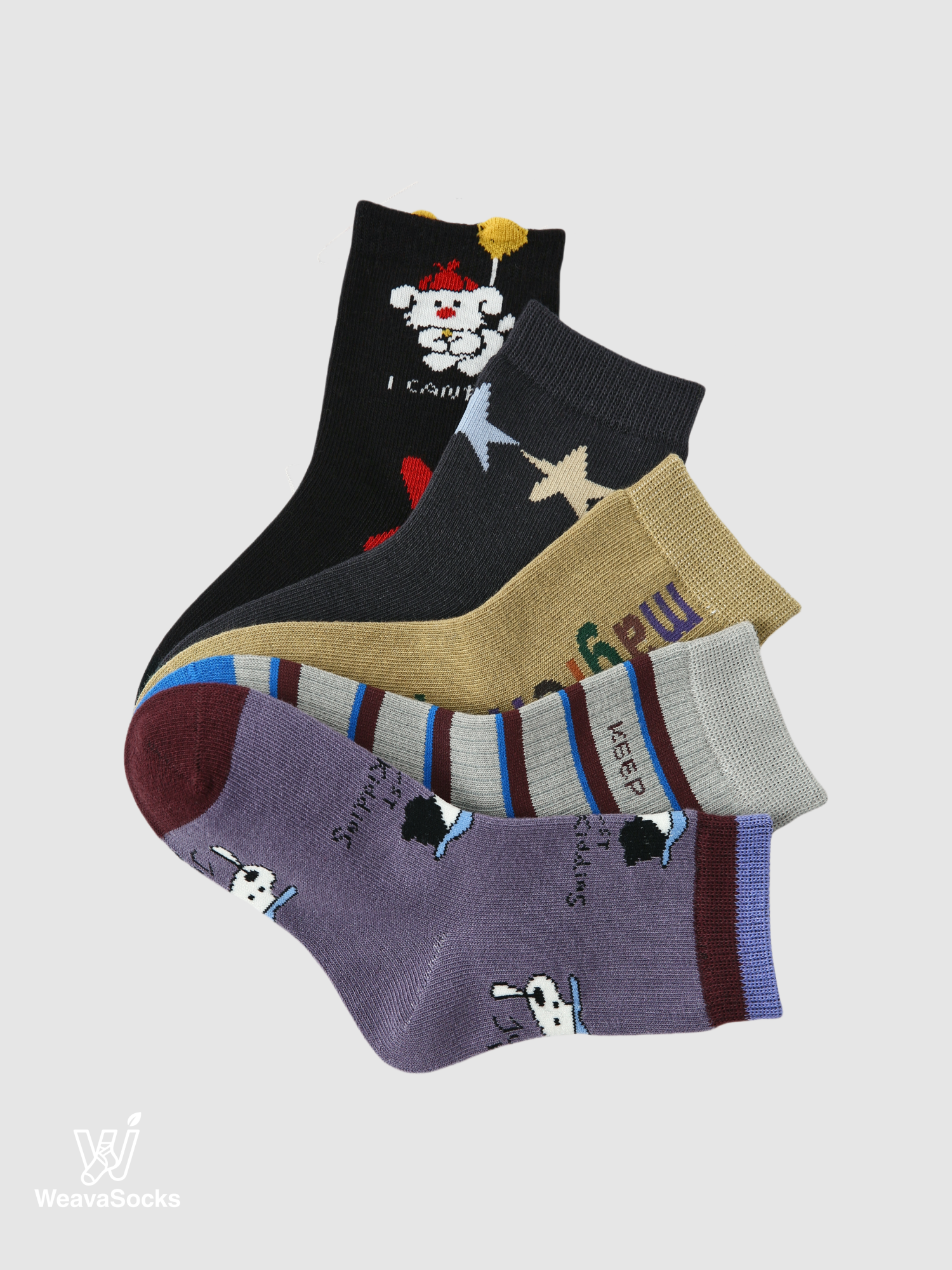 Kids' Graphic Star Doodles-5 Pack