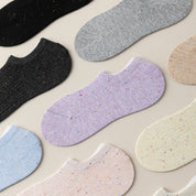 Women's Mesh Breathable Cotton Blend No-Show Socks - product photo showing breathable mesh comfort