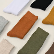 Men's 92% Cotton Terry Thermal Crew Socks