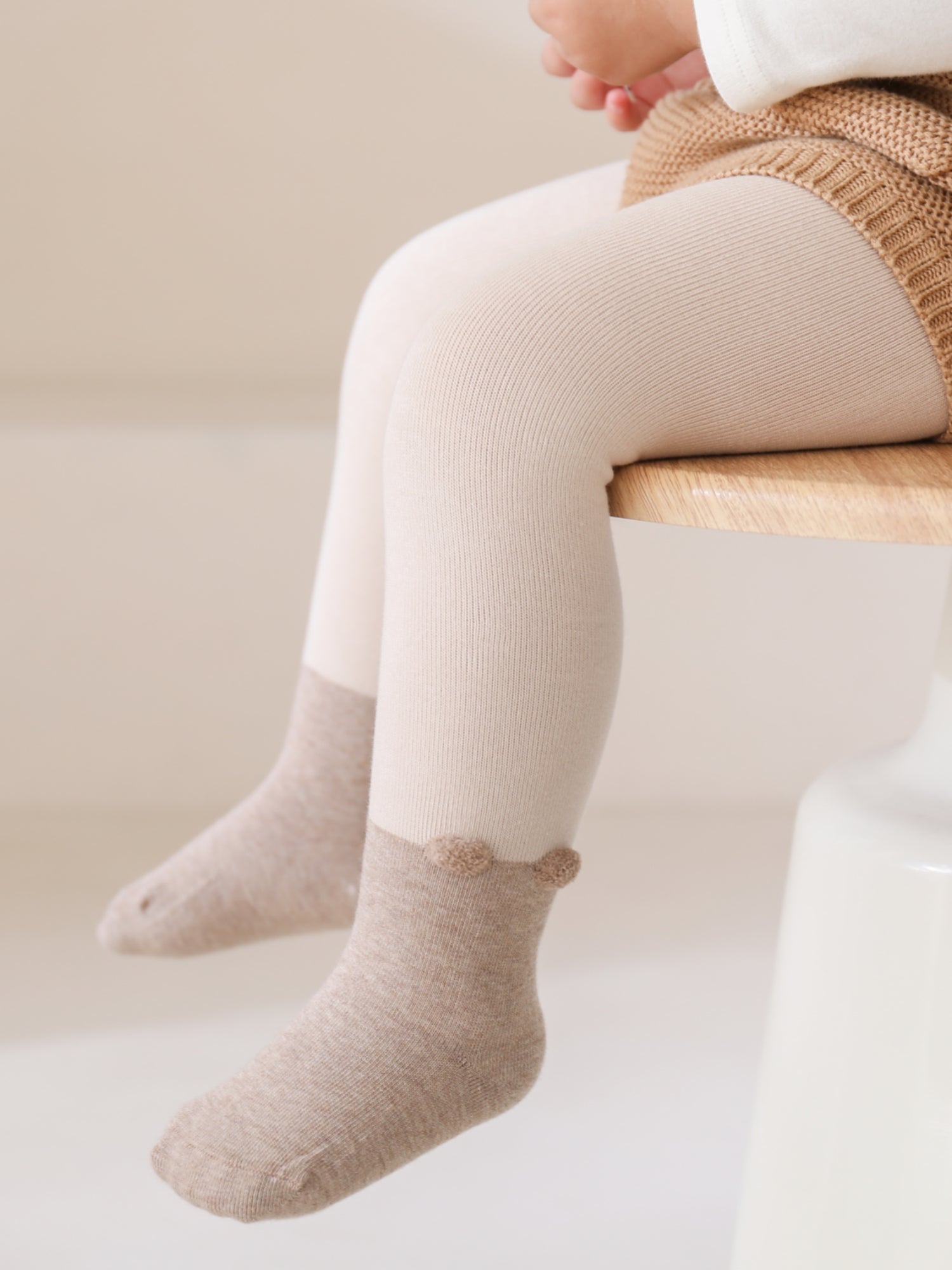 Babies' Organic Cotton Layering Tights for Babies-1 Pack