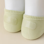 Women's 95% Cotton Candy Mesh No-Show Socks - product photo showing breathable mesh comfort