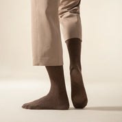 Men's Fine-Knit Heathered Cotton Socks