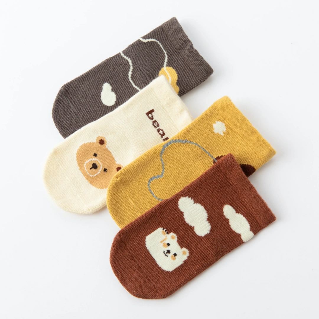 Baby’s Dreamy Cloud Non-Slip Socks 4-Pack