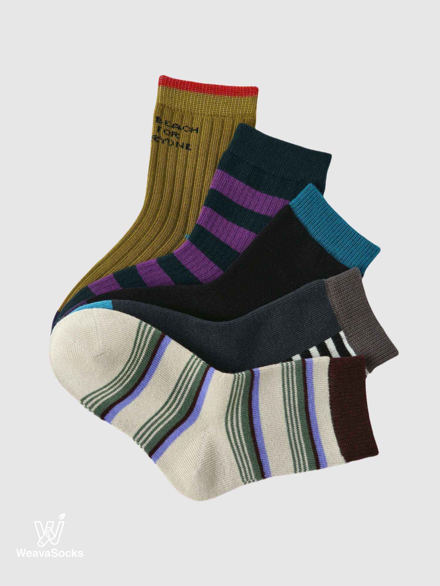 Kids' Nocturnal Forest Rib-5 Pack