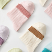 Kids' 97.3% Premium Cotton Solid Crew Socks 5-Pack