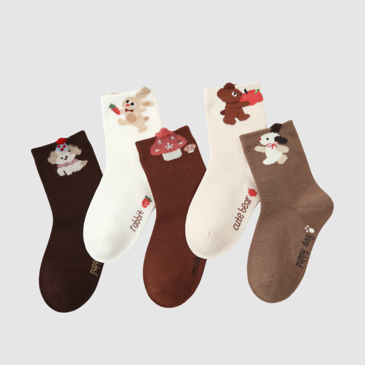 Kids' Whimsical Forest Sock Society-4 Pack