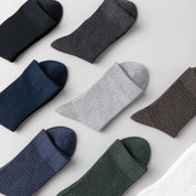 Men's 98% Cotton Classic Ribbed Crew Socks