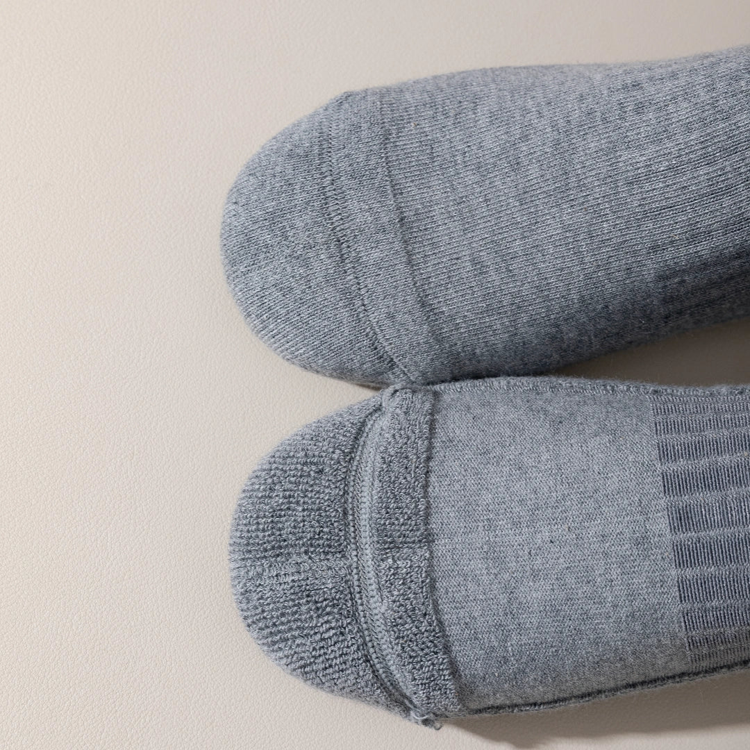 Men's 92% Premium Cotton Terry Cushion Sport Socks - product photo showing cushioned comfort