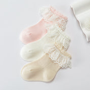 Baby’s Vintage Eyelet Lace Ruffle Cotton 3-Pack