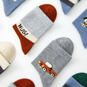 Kid's Winter Wool Blend Thermal Crew Socks 5-Pack