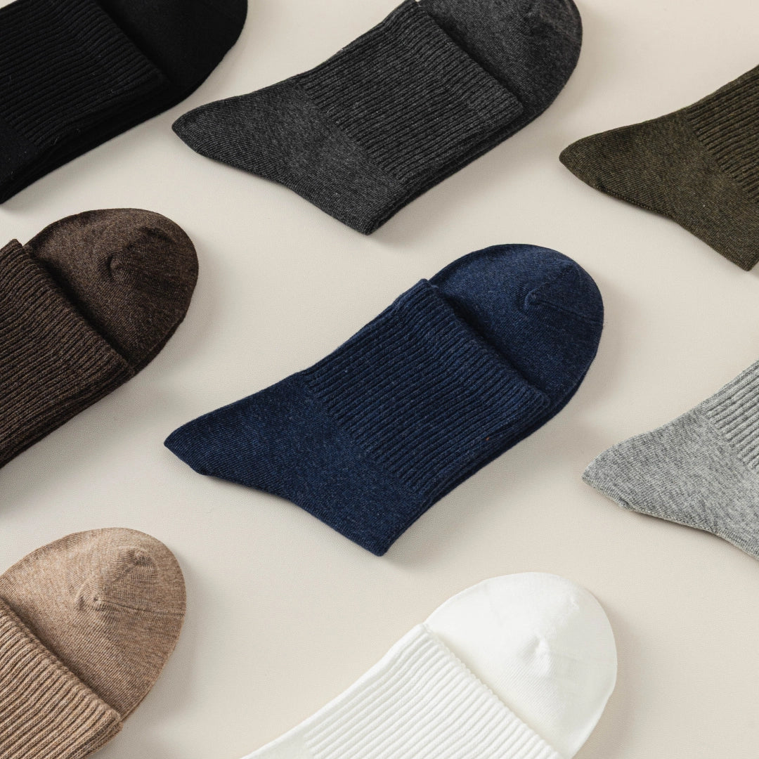 Men‘s Everyday 98% Cotton Ribbed Socks