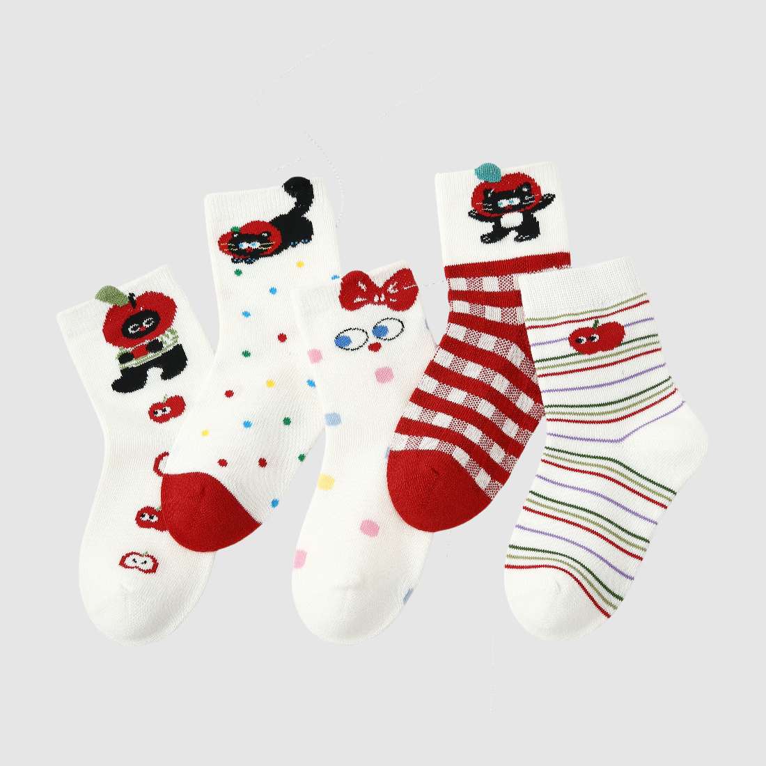 Kids' Feline Fable Orchard-5 Pack