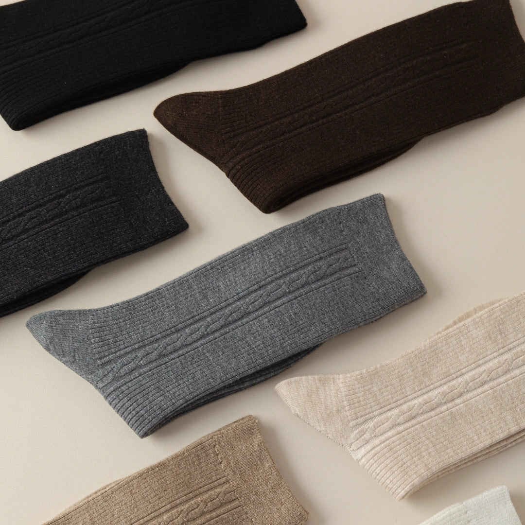 Silk Blend Cable Socks