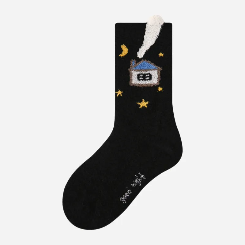 Kid's Night Cozy Fuzzy Socks - 4 Pairs