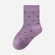 Kid's Girls' Vintage Charm Crew Socks - 5 Pairs