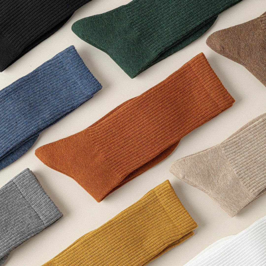 Women's 95% Cotton Heathered Long Crew Socks