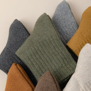 Men's Heather Terry Cushion 92% Cotton Quarter Socks - product photo showing cushioned comfort