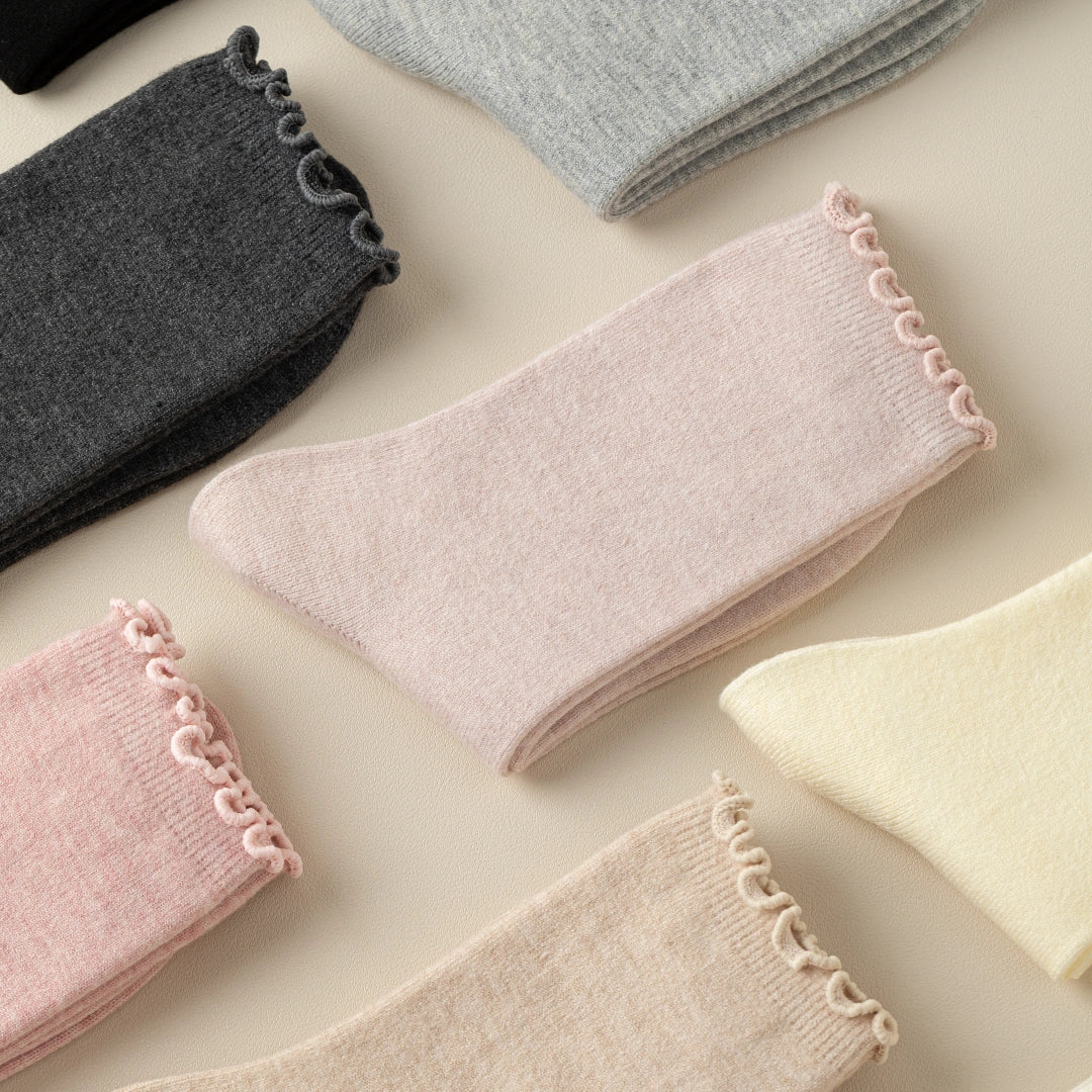 Soft Wool Ruffle Crew