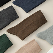 Men's Heathered 98% Cotton Loose Top Socks