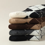 Preppy Argyle Knee Highs