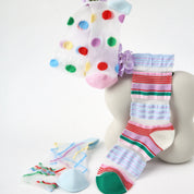 Ethereal Edge Creative Sheer Socks 3-Pack - sock set showing secure grip comfort