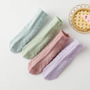 Baby’s Summer Pastel Mesh Socks 4-Pack