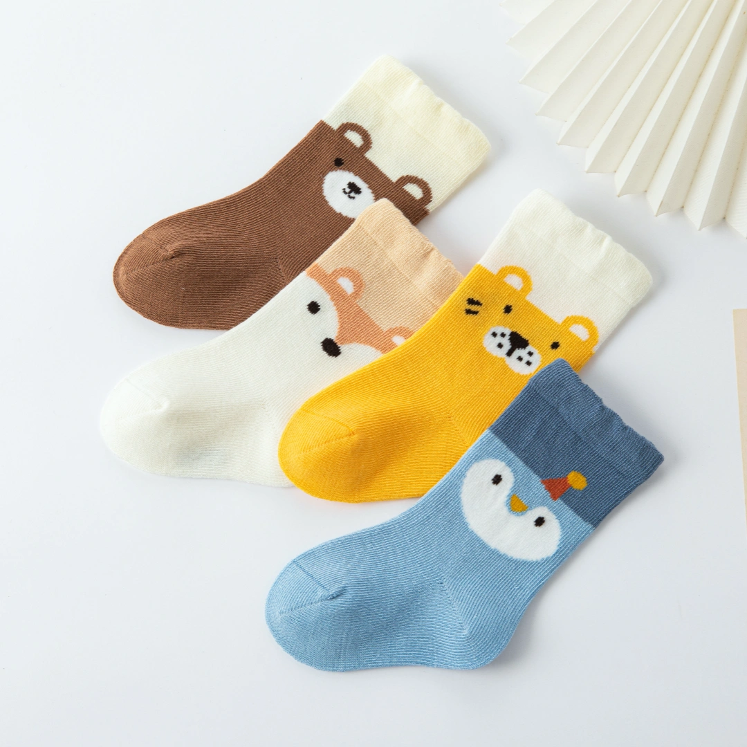 Baby’s Animal Parade Crew Socks 4-Pack
