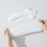 "Titan Mesh" Big & Tall Men's Low-Cut Socks - product photo showing breathable mesh comfort
